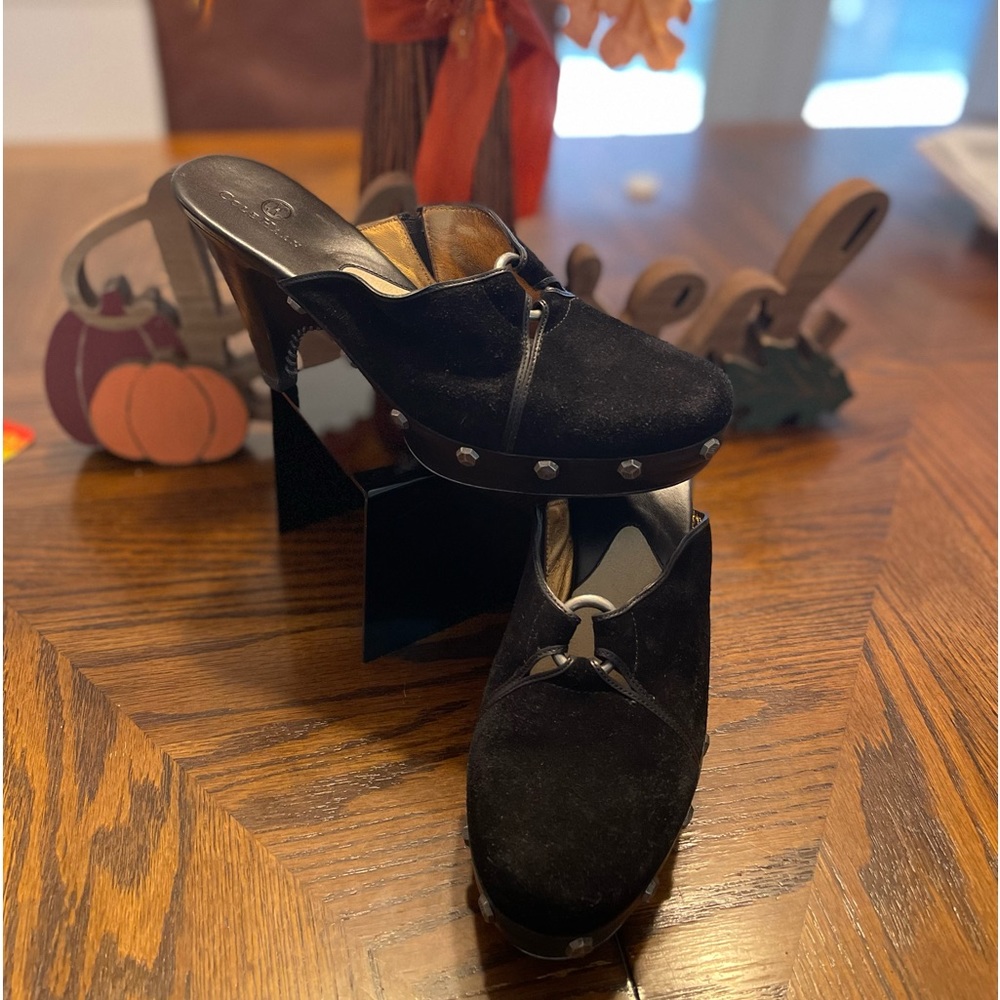 Cole Haan Kenna Clog Black Suede 7 1/2 N